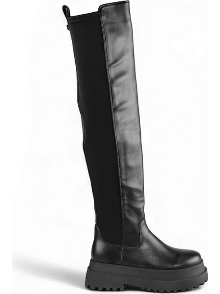 BUFFALO W PLUTO OVERKNEE SHOES - BUF1270153 HV 325-BLACK BLACK