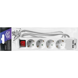 Homie Πολύπριζο 4 Θέσεων & USB - Type C με Διακόπτη 1,5m