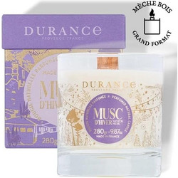 Durance Candle Winder Musk Χριστουγεννιάτικο φυτικό κερί με άρωμα μόσχου και ξύλινο φυτίλι 280 gr