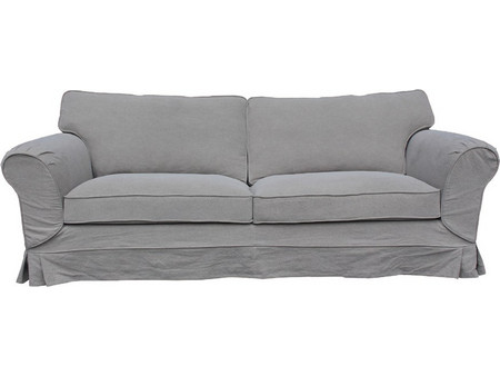 Keleman Τριθέσιος Καναπές Taupe 225x91x90cm 40283122/3S