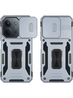 Sonique Ring Armor CamShield Θήκη Grey (Xiaomi Redmi 15C 4G / Redmi 15C 5G / Poco C85 4G)