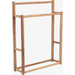 Κρεμάστρα Πετσετών Rustic | Χειροποίητη από Ξύλο Teak με Φυσικό Φινίρισμα