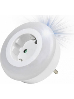 Αντάπτορας Schuko SFL Με Φώς Νυχτός - 3 Led 20.090.080
