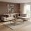 Pakoworld Luxury II Γωνιακός Καναπές Αριστερή Γωνία Μπεζ 290x235x95cm 168-000015