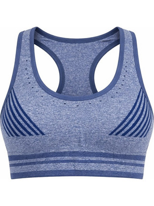 JOIN Γυναικείο Αθλητικό Μπουστάκι Πολυαμίδιο Normal Fit 8380-4 Μπλε