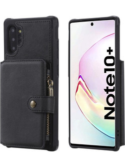 Θήκη για Galaxy Note 10 Plus με Λουρί, Κάρτες & Στήριξη (Μαύρο) (OEM)