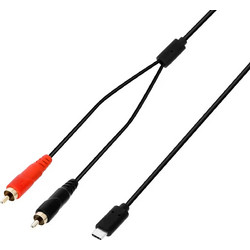 Adam Hall 3 STAR K3YCCUSBC0150 Καλώδιο CC USB-C 0150 2 x RCA Αρσενικό σε USB-C 1.5m - Adam Hall