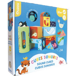Τουβλάκια Ξύλινα Auzou Sound Cubes 12m+