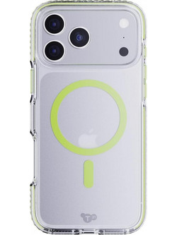 TECH21 IPHONE 17 PRO MAX CASE (T21-11429) EVOCRYSTAL W/MAGSAFE CLEAR/GLOW GREEN