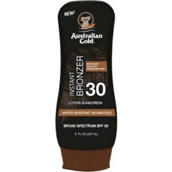 Australian Gold Bronzer Αδιάβροχο Γαλάκτωμα Μαυρίσματος Σώματος SPF30 237ml