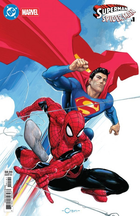 DC/Marvel Superman / Spider-Man 1 (Clayton Crain Variant Cover)