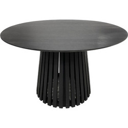Τραπέζι Kenda I pakoworld mindi ξύλο μαύρο Φ120x75εκ 343-000123
