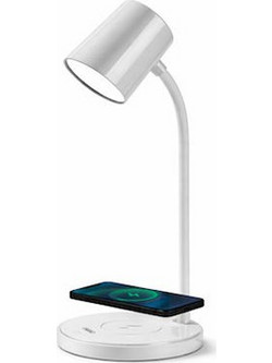Andowl LED Φωτιστικό Γραφείου Bluetooth σε Λευκό Χρώμα Q-D180