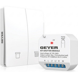 Έξυπνο Kit Ελέγχου Ρολών WiFi & RF με Ασύρματο Διακόπτη GEYER KIT-SHUTTER