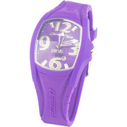 Chronotech Γυναικείο Ρολόι με Μωβ Δερμάτινο Λουράκι CT7134L-11