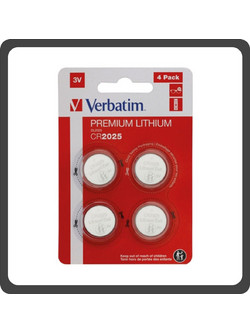 Verbatim Premium Lithium CR2025 4τμχ