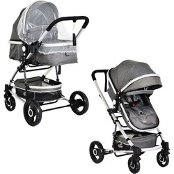 Moni Gigi Καρότσι Μωρού 2 σε 1 Dark Grey