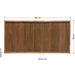 ΞΥΛΙΝΟΣ ΦΡΑΧΤΗΣ ΚΛΕΙΣΤΟΥ ΤΥΠΟΥ 180X90CM-TESIAS GROUP