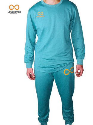 LEGENDARY ΦΟΡΜΕΣ ΣΕΤ FAST DRY ΠΡΑΣΙΝΟ VIRIDIAN 95%-5% POLY-COTTON - Πρασινομπλέ