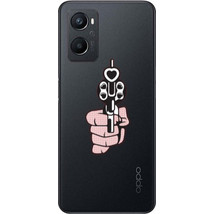 Oppo A 96 Heart gun Transparent Silicone TPU Θήκη