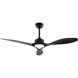 Ανεμιστήρας Οροφής Μαύρος LED 24W - 3 Πτερύγια - DC 45W - 6 Ταχύτητες - 132cm ACA FANGS424B