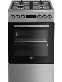 Beko FSM52330DXDT Κουζίνα Ηλεκτρική 60lt με Εστίες Αερίου 50cm