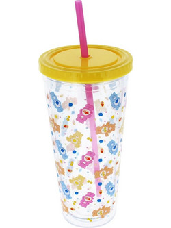 Thumbs Up Ποτήρι με Καλαμάκι Care Bears 350ml