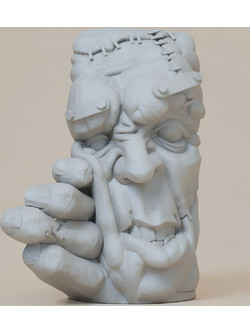 Άβαφη 3D Φιγούρα Book Nook Collection Frankenstein Monster Digital Sculpture για Βάψιμο DIY (Δώρο τα Χρώματα)
