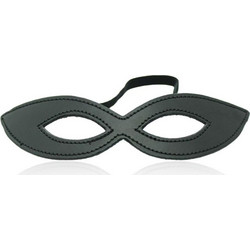 Ophelia's Dream Toys- Black Faux Leather Eye Masquerade Mask- 10YZ-1029