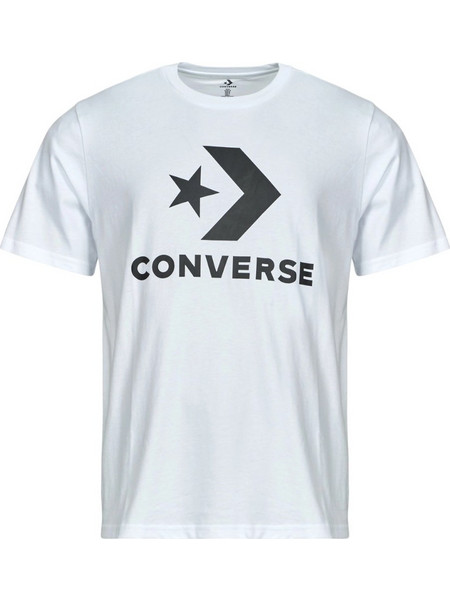Converse - Ανδρικό T-shirt Logo Star Chevron CVM5T458-100 Λευκό