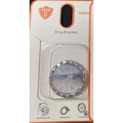 Ring Bracket 9 για Κινητού σε Ασημί Χρώμα Ασημί Μεταλλικό