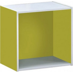 Decon Cube Κουτί Ξύλινο 40x29x40εκ Χρώμα Λαχανί