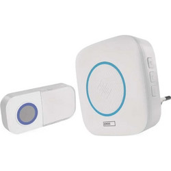 Emos Κουδούνι Ασύρματο 90db Λευκό (P5737)