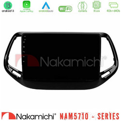 NAKAMICHI U-N84-JP0143 NAM5710 Series 8Core Android13 4+64GB Jeep Compass 2017 Navigation Multimedia Tablet 10"