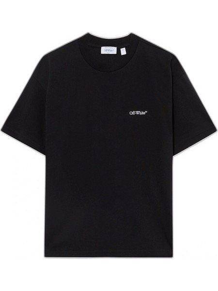 OFF WHITE EMB ARROW OUT FLOWER REG T-SHIRT ΜΠΛΟΥΖΑ 2FA00644TW036-BLACK BALSAM GREEN