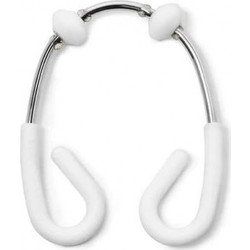 Σετ Κρίκοι Κουρτίνας Μπάνιου Umbra Flex διπλοί - White - 12 τεμάχια S-11512