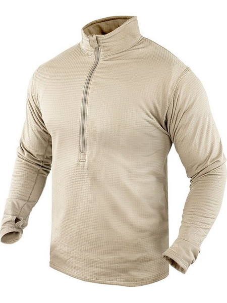 Φλις Πουλόβερ Condor Base II Zip Pullover Sand