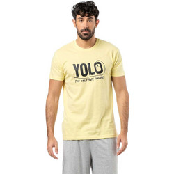 Μπλούζα μακό λαιμόκοψη και στάμπα 1336 YOLO - Λεμονί 1336YOLO.Λεμονί λεμονί