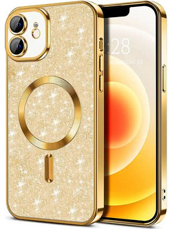 Techsuit Θήκη Luxury Glitter MagSafe iPhone 12 Gold