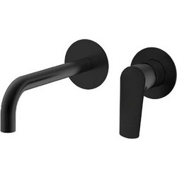 Μπαταρία νιπτήρος εντοιχισμού 2 οπών 690613 Lux KLS Black Matt