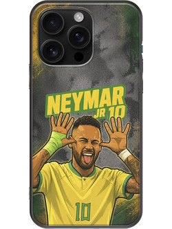 Θήκη World Stars Collection - Neymar Jr iPhone 16 Pro Max Black TPU (Μαύρη Σιλικόνη)
