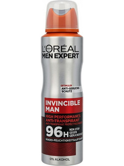 L'Oreal Paris Expert Invincible Sport Ανδρικό Αποσμητικό Spray 96h 150ml