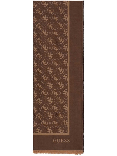 GUESS ACCESSORIES W JACQUARD SCARF 70X180 - AW5529VIS03-BRO BROWN