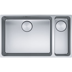 Franke Mythos MYX 160-50-16 Stainless Steel Υποκαθήμενος Νεροχύτης Inox 80cm Δεξιος