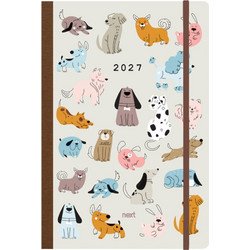 Next ημερολόγιο 2027 Trends Dogs ημερήσιο flexi με λάστιχο 14x21εκ. Με σχέδια