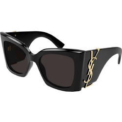 Saint Laurent SLM119 001 Γυναικεία Γυαλιά Ηλίου Πεταλούδα Κοκάλινα Μαύρα με Μαύρο Polarized Φακό