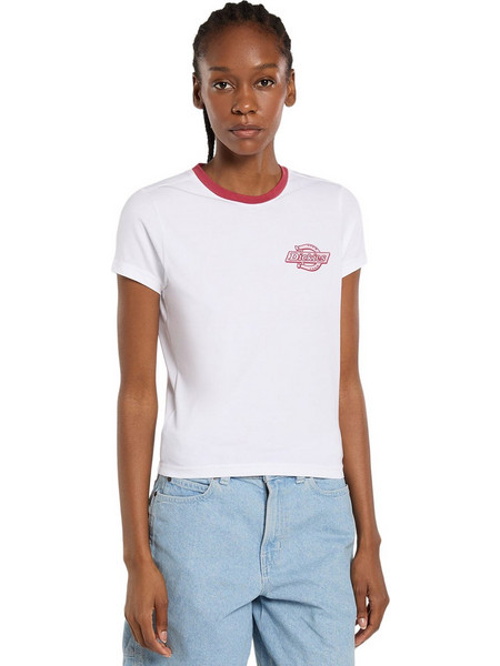 DICKIES PLAINVILLE RINGER TEE W DK0A88JRWHX-WHX Λευκό