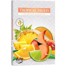 Set of 6 Scented Tealights - Tropical Fruit