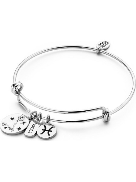 CO88 Collection Γυναικείο Βραχιόλι Βέργα από Ατσάλι Ασημί 8CB-90269