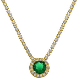 Prince Silvero Γυναικείο Κολιέ Ροζέτα από Ασήμι 925 3A-KD627-3E